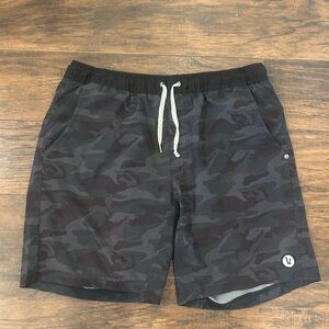 Vuori Kore Black Camo Shorts